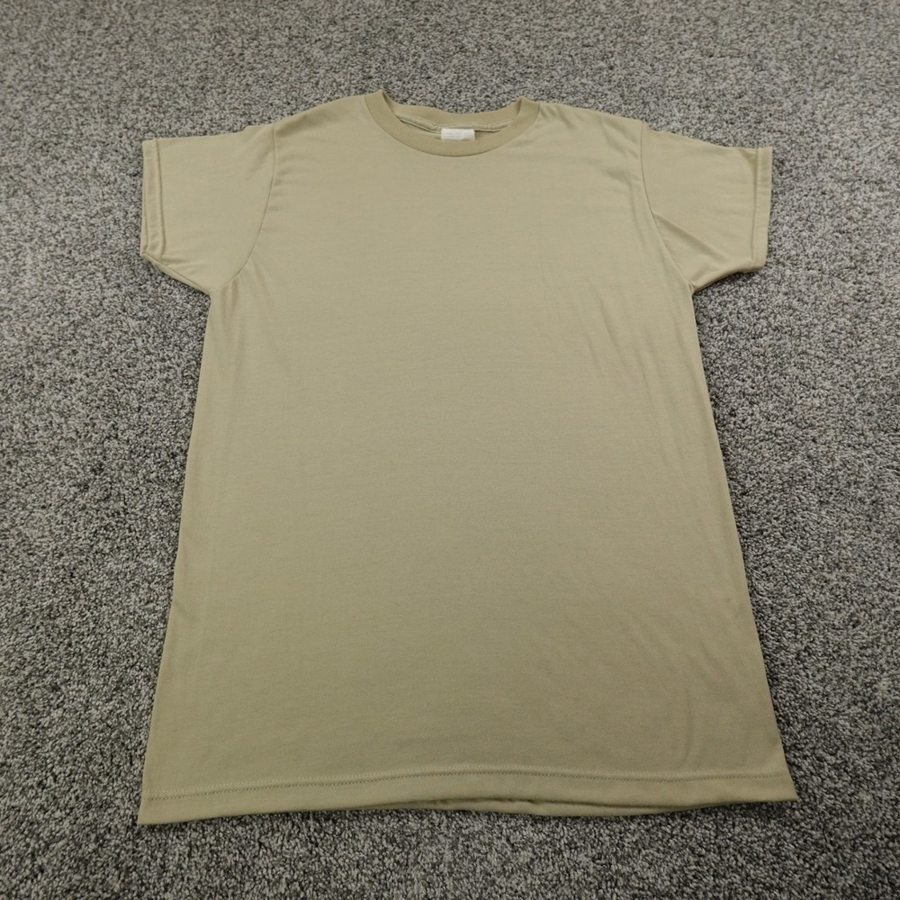 Military Shirt Mens M Beige Short Sleeve Army Troop Support Uniform Skilcraft‎